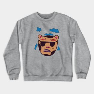 Milk and Honey Bear Blue Clouds Crewneck Sweatshirt